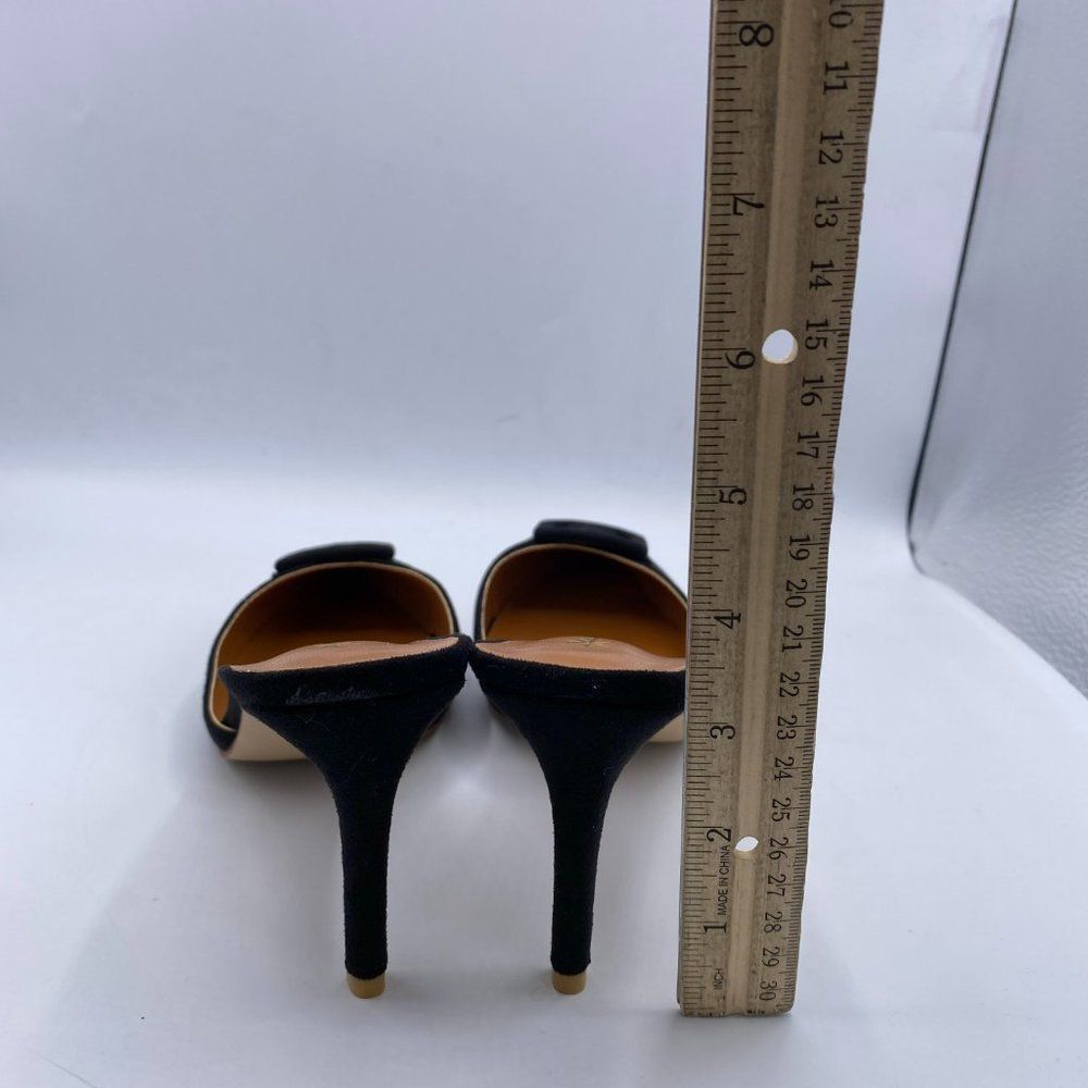 XYD black pointy toe stilettos slippers heels - Picture 6 of 10